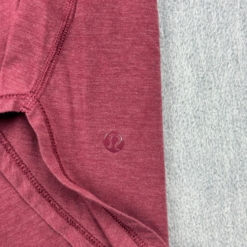 Lululemon Shirt‎ Womens 8 Maroon Yogini 5 Year Long Sleeve Tee Athletic Yoga Gym - Picture 3 of 10